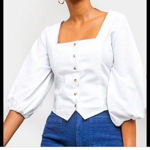New Rolla’s Roxanne Linen Top